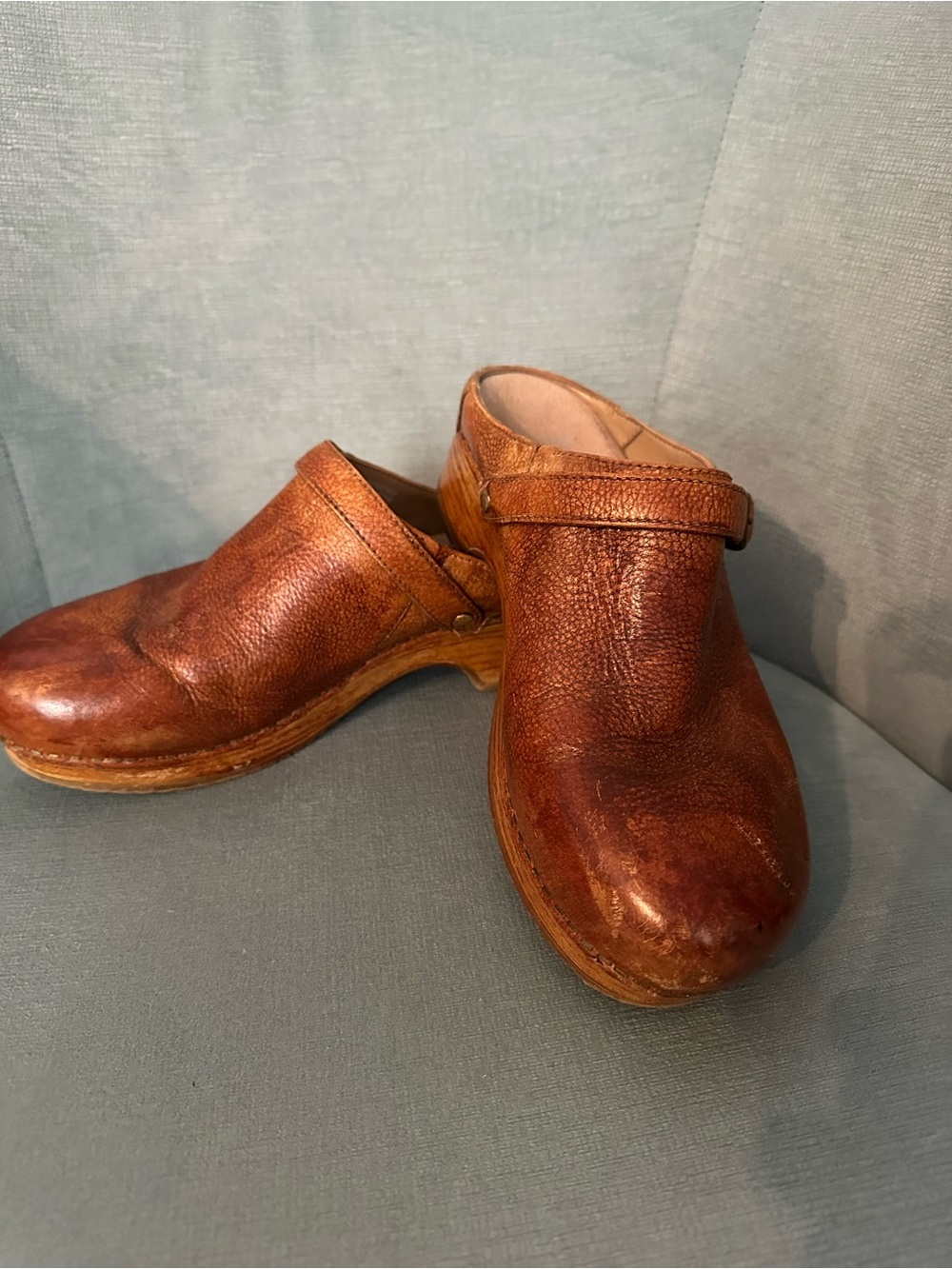 Dansko Berry women’s  Leather Slip-On Clog in Brown